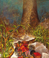 Opera di Antonio Tonelli - Natura morta sotto l'albero - AT650