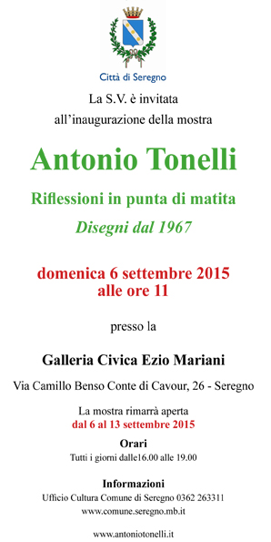 Mostra personale alla Galleria Civica Ezio Mariani Seregno